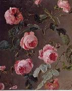 unknow artist, Floral, beautiful classical still life of flowers 014